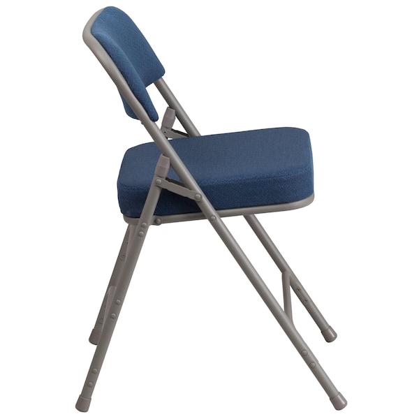 Flash Furniture Navy Fabric Folding Chair, PK2 - 2-AW-MC320AF-NVY-GG