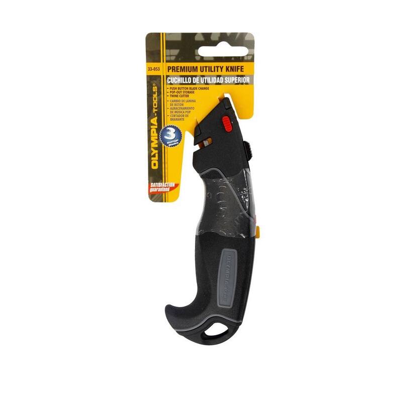 OLYMPIA 8 in. Premium Utility Hook Knife - 88-649-220