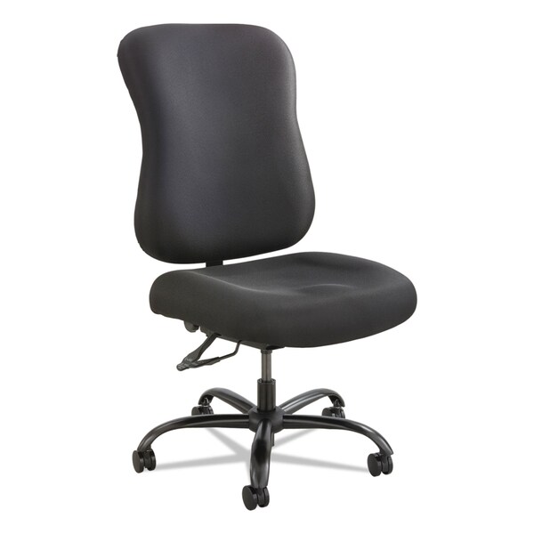 Safco Optimus High Back Big & Tall Chair, 400-lb. Capacity, Black Fabric - 3590BL