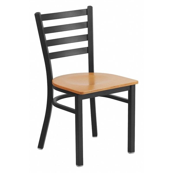 Flash Furniture Hercules Restaurant Chair, 16-1/2 in W 17" L 32-1/4" H - XU-DG694BLAD-NATW-GG