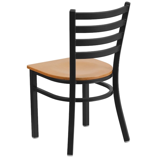 Flash Furniture Hercules Restaurant Chair, 16-1/2 in W 17" L 32-1/4" H - XU-DG694BLAD-NATW-GG
