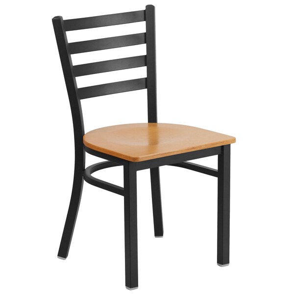 Flash Furniture Hercules Restaurant Chair, 16-1/2 in W 17" L 32-1/4" H - XU-DG694BLAD-NATW-GG