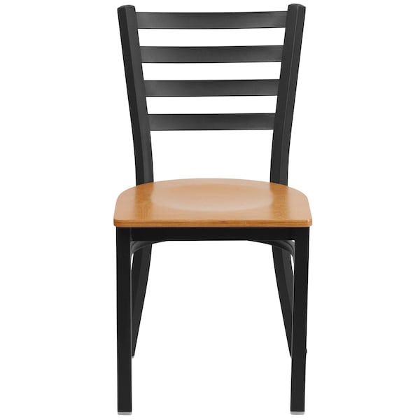Flash Furniture Hercules Restaurant Chair, 16-1/2 in W 17" L 32-1/4" H - XU-DG694BLAD-NATW-GG