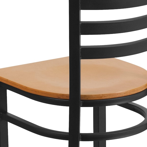 Flash Furniture Hercules Restaurant Chair, 16-1/2 in W 17" L 32-1/4" H - XU-DG694BLAD-NATW-GG