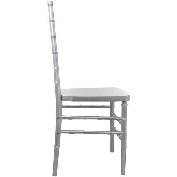Flash Furniture Advantage Silver Resin Chiavari Chair - RSCHI-S