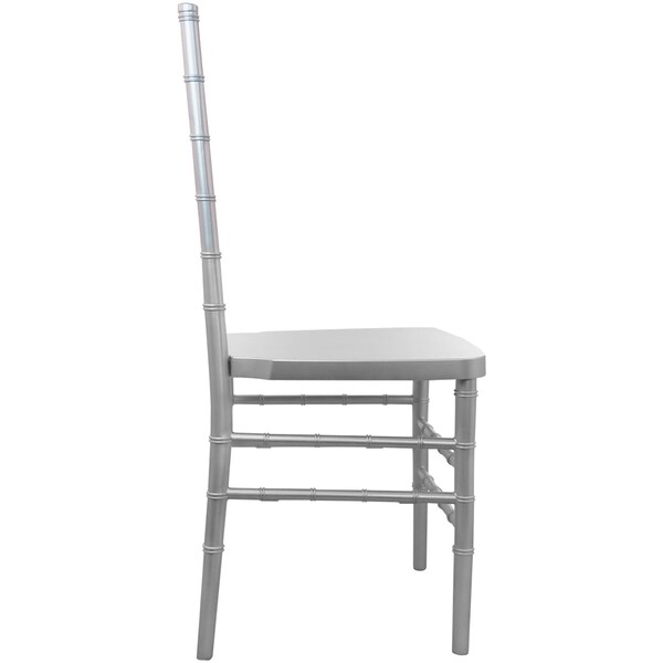 Flash Furniture Advantage Silver Resin Chiavari Chair - RSCHI-S