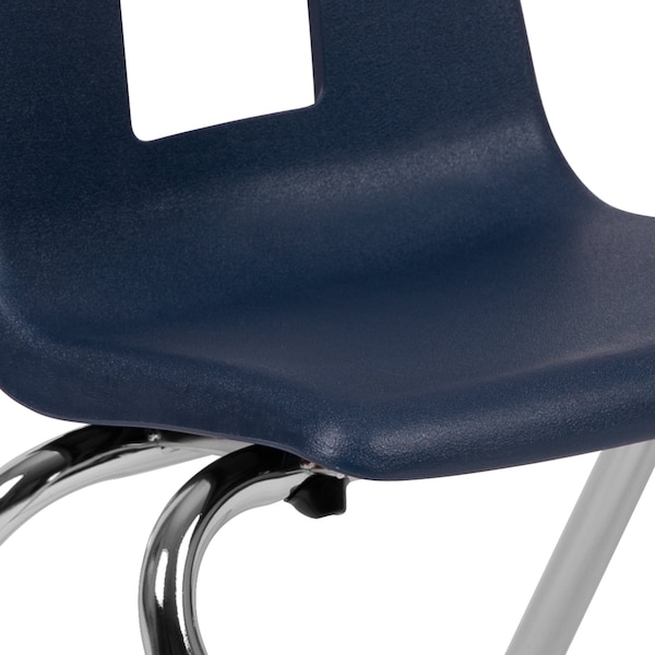 Flash Furniture Advantage Navy Student Stack School Chair, 12" - ADV-SSC-12NAVY