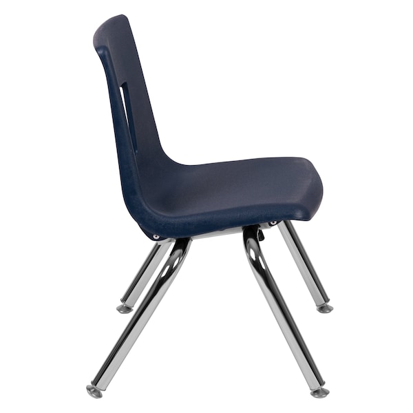 Flash Furniture Advantage Navy Student Stack School Chair, 12" - ADV-SSC-12NAVY
