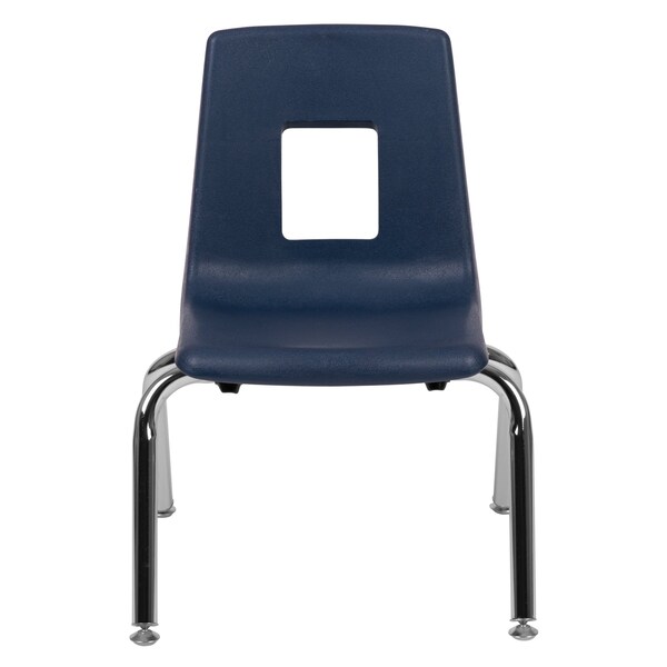 Flash Furniture Advantage Navy Student Stack School Chair, 12" - ADV-SSC-12NAVY