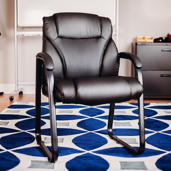 Interion By Global Industrial Guest/ Side Chair, 25 in W 28 in L 36 in H - 695626-AM