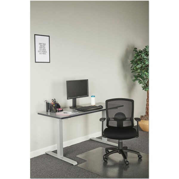 Alera Alera Etros Series Mesh Mid-Back Petite Swivel/Tilt Chair, Black - ALEET4017B