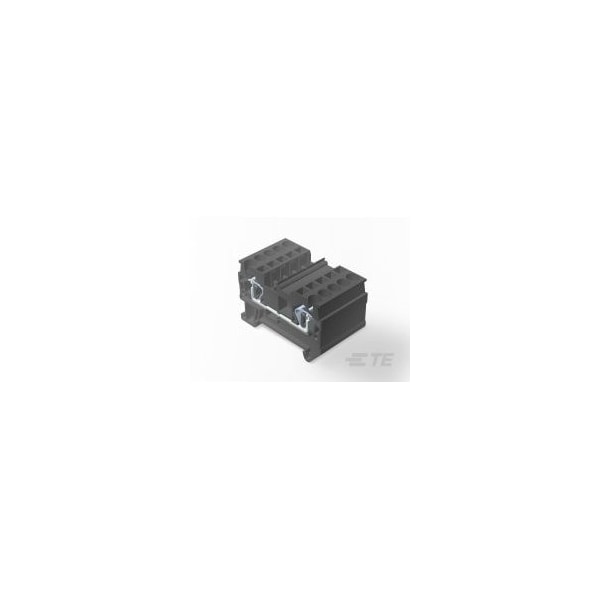 Te Connectivity 4 Mm 2 Wire 1 In 1 Out Spring Clamp Type Terminal Block - 2271559-5