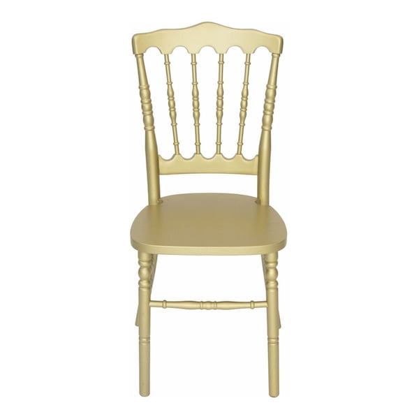 Atlas Commercial Products Gold Resin Napoleon Chair with UV Protection - RNC4-GLD