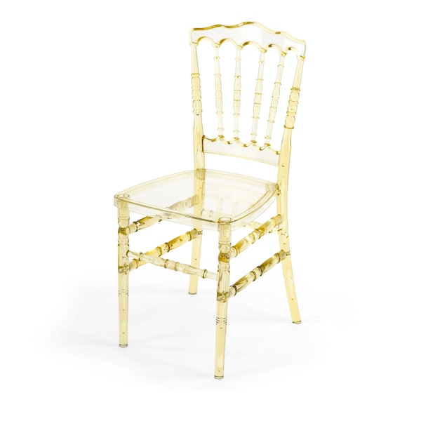 Atlas Commercial Products Amber Resin Napoleon Chair with UV Protection - RNC4-AMBR