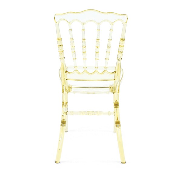 Atlas Commercial Products Amber Resin Napoleon Chair with UV Protection - RNC4-AMBR