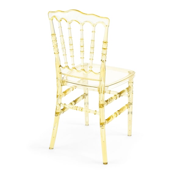 Atlas Commercial Products Amber Resin Napoleon Chair with UV Protection - RNC4-AMBR