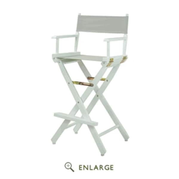 Casual Home 230-02-021-18 30 in. Directors Chair Black Frame with Gray Canvas - CA627317