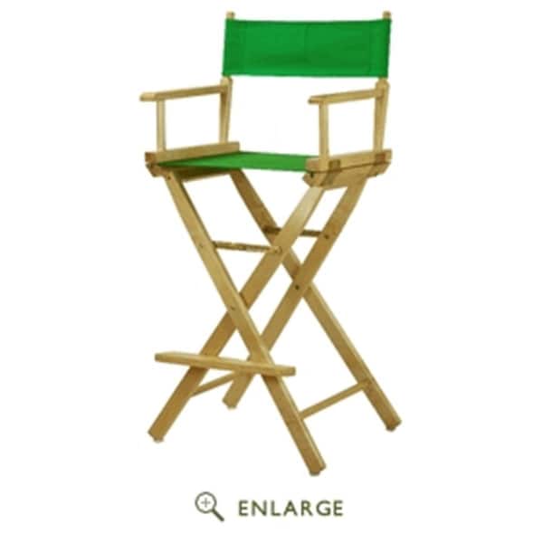 Betterbeds 230-00-021-33 30 in. Directors Chair Natural Frame with Green Canvas - BE4263790