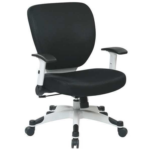 Office Star Desk Chair Desk Chair, Adjustable Arms, 19-1/2" Height, Mesh - 5200W-3M