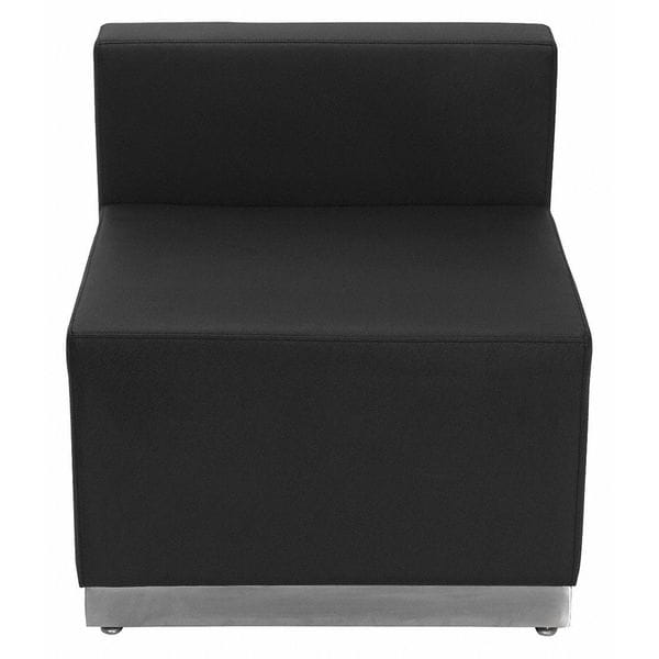 Flash Furniture Hercules Guest Chair, Black Seat, Black Back, 25 1/2" W 25 1/4" L 27" H, No Arms - ZB-803-CHAIR-BK-GG