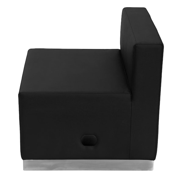 Flash Furniture Hercules Guest Chair, Black Seat, Black Back, 25 1/2" W 25 1/4" L 27" H, No Arms - ZB-803-CHAIR-BK-GG