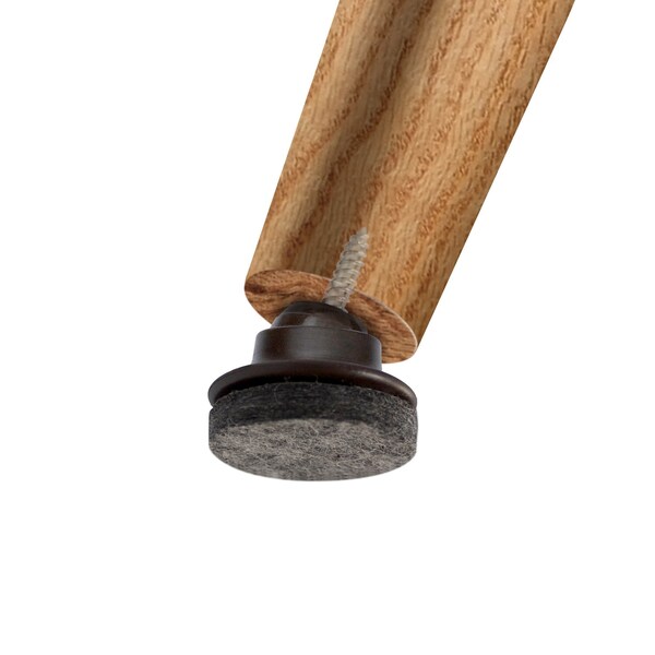 Slipstick Slipstick GorillaFelt Brown/Gray 1 in. Screw-On Felt Chair Glide Set 8 pk - CB259