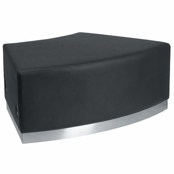 Flash Furniture Hercules Alon Convex Chair, Black Back, 41-1/2 in W 25-1/4" L 16" H, Leather Seat - ZB-803-SEAT-BK-GG