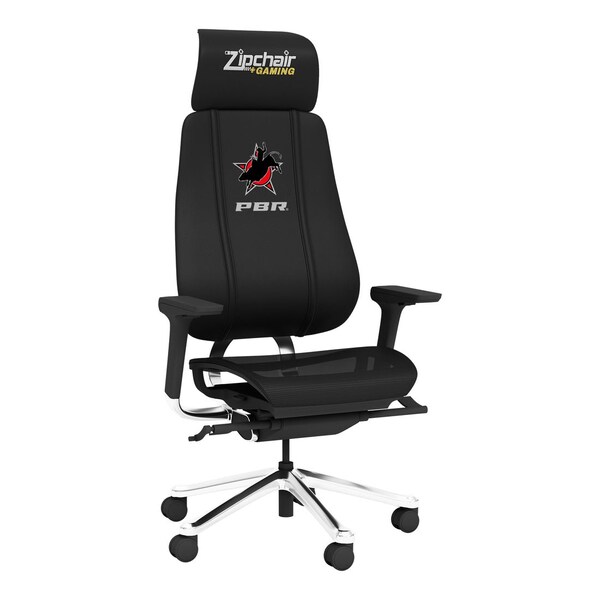 Dreamseat PhantomX Mesh Gaming Chair with Professional Bull Riders Star Logo - DSPHGMCHRBKJCKT-PSPBR0003A