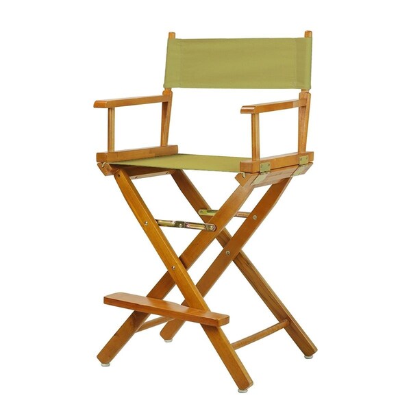 Casual Home Casual Home 220-05-021-100 24 in. Directors Chair Honey Oak Frame with Olive Canvas - 220-05/021-100