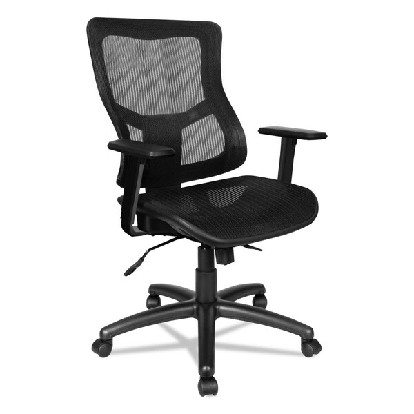 Fine-Line ALE Elusion II Series Suspension Mesh Mid-Back Synchro with Seat Slide Chair, Black - FI2483586