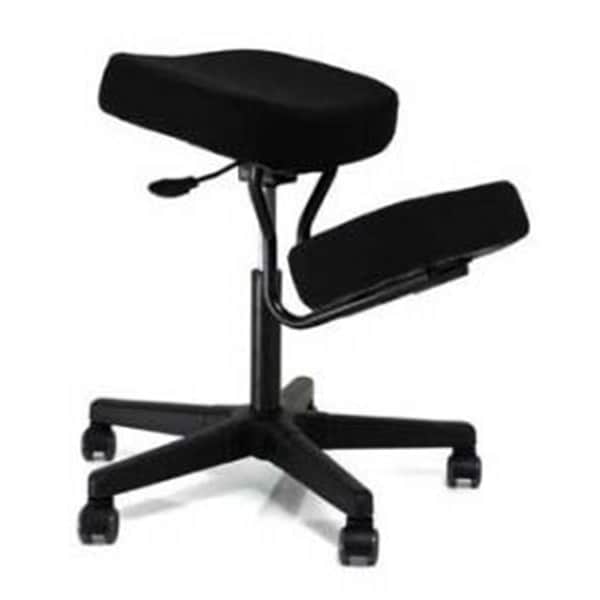 Betterbeds F1445-BK Solace Plus Ergonomic Height Adjustment Kneeling Chair Seating Black - BE330102