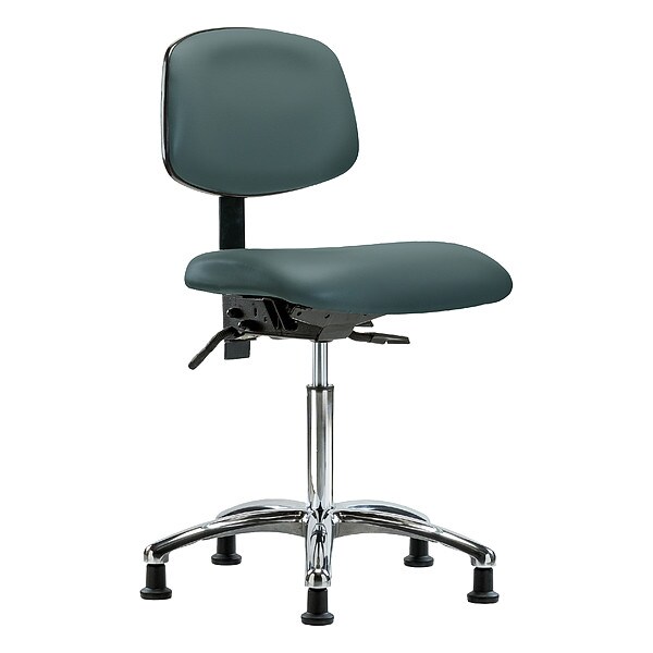 Zoro Select Medium Bench Chair Ergonomic Chair, No Arms, 21-1/2" to 29" Height, Polyurethane, Vinyl - BR-VMBCH-CR-T0-A0-NF-RG-8546