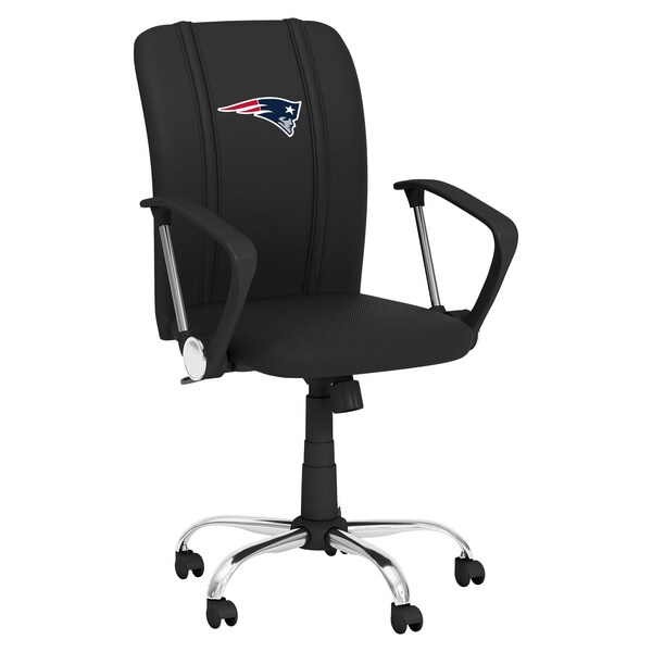 Dreamseat Curve Task Chair with New England Patriots Primary Logo - XZOCCURVE-PSNFL21000