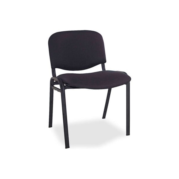 Alera Alera Stacking Chairs - Fabric - Black - 4/Carton - Continental Series - ALESC67FA10B