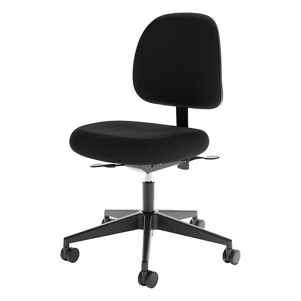 Cramer Task Chair, 27-1/2"W, Black, Foam, 350lb - FSMD4-2RK-2