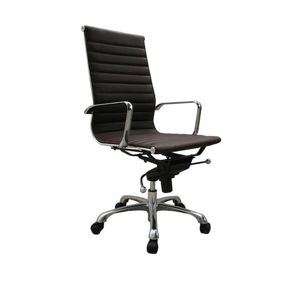 J&M Furniture J & M Furniture 176501 Comfy High Back Brown Office Chair - 176501