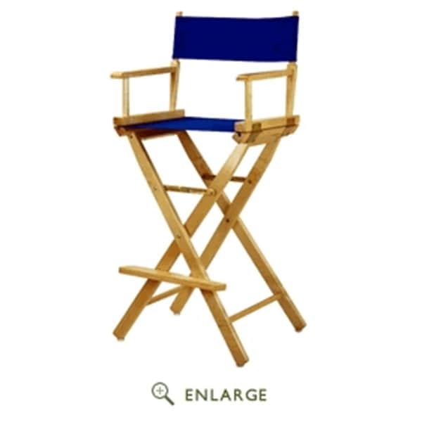 Betterbeds 230-00-021-13 30 in. Directors Chair Natural Frame with Royal Blue Canvas - BE4248597