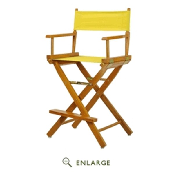 Betterbeds 220-05-021-14 Directors Chair Honey Oak Frame with Yellow Canvas - 24in. - BE4257059