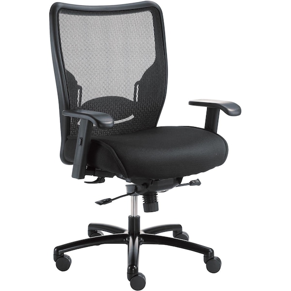 Global Industrial Big & Tall Chair, Mesh Back, Fabric Upholstery - 277514