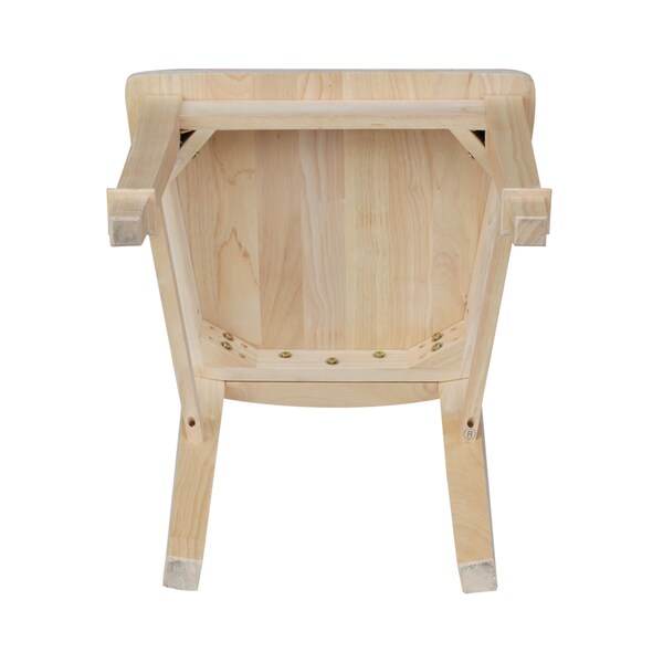 International Concepts Set of 2 Tuscany Chairs, Unfinished - C-29P
