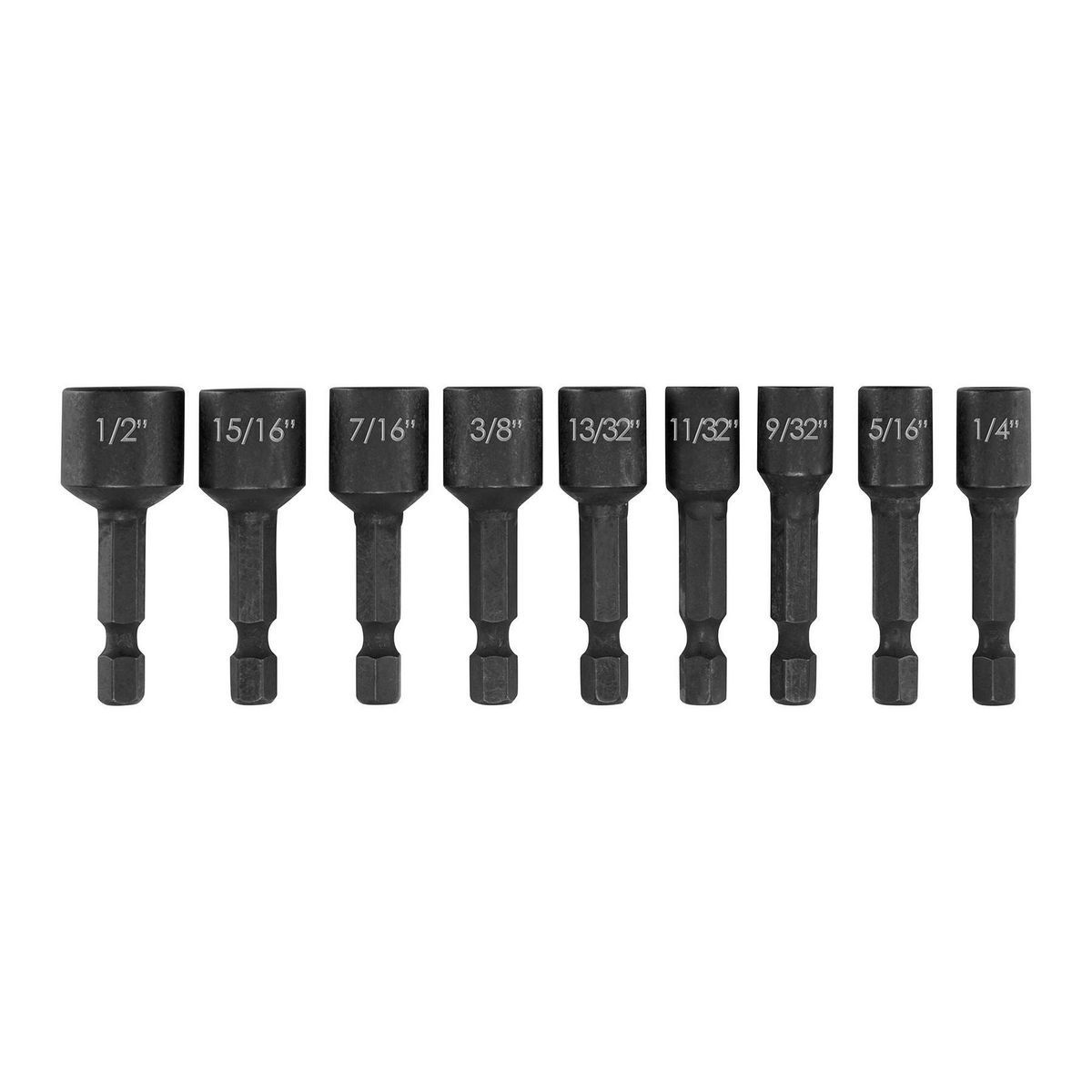 Hercules 1-3/4 pulgadas Impacto-Clasificado SAE Magnetic Nut Setters, Juego de 9 piezas - 58269