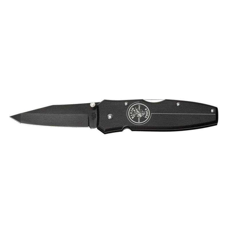 Klein Tools 2.75 in. Stainless Steel Straight Edge Tanto Pocket Knife - 44052BLK