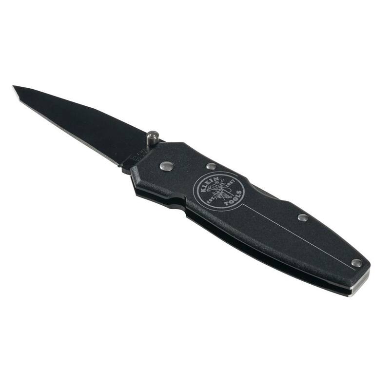 Klein Tools 2.75 in. Stainless Steel Straight Edge Tanto Pocket Knife - 44052BLK