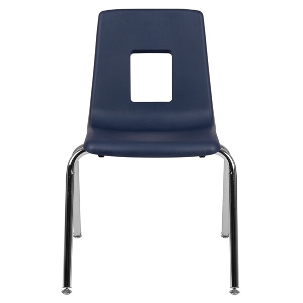 Flash Furniture Advantage Navy Student Stack School Chair, 18" - ADV-SSC-18NAVY