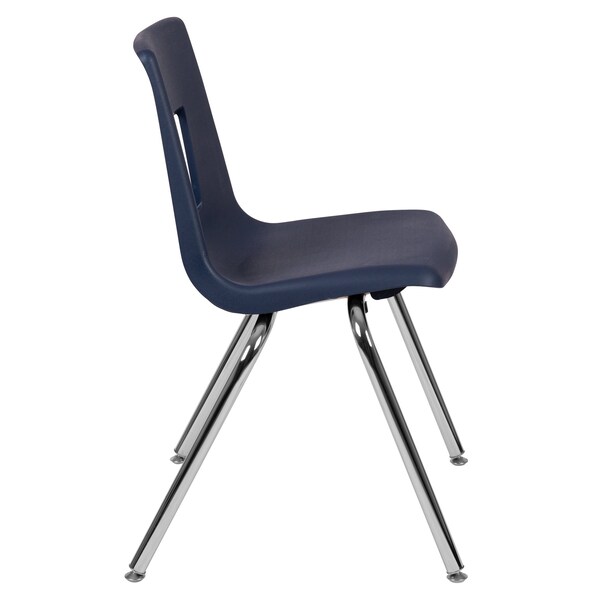 Flash Furniture Advantage Navy Student Stack School Chair, 18" - ADV-SSC-18NAVY