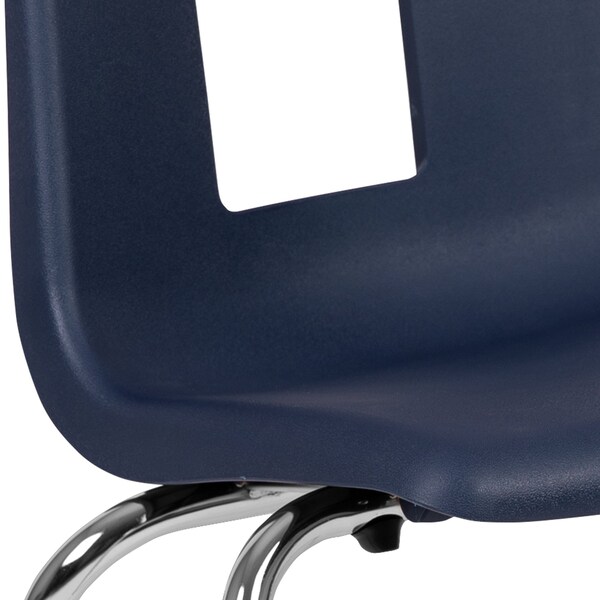 Flash Furniture Advantage Navy Student Stack School Chair, 18" - ADV-SSC-18NAVY