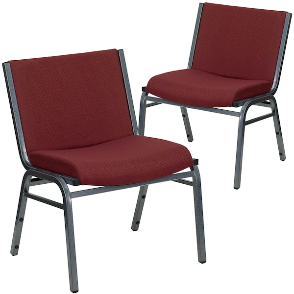 Flash Furniture Burgundy Fabric Stack Chair - 2-XU-60555-BY-GG