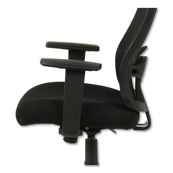 Alera Task Chair Etros Series Mesh Mid-Back Chair, Closed Loop, 17-3/4" to 21-1/4" Height, Mesh, Black - ALEET42ME10B