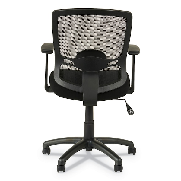Alera Task Chair Etros Series Mesh Mid-Back Chair, Closed Loop, 17-3/4" to 21-1/4" Height, Mesh, Black - ALEET42ME10B