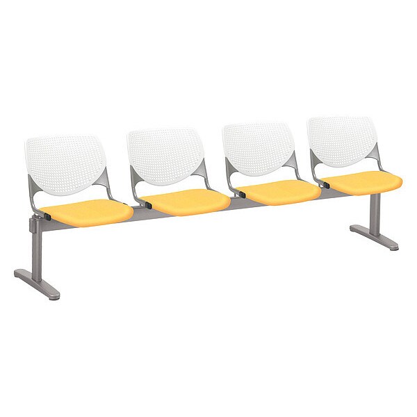 Kfi Kool Beam Seat Beam Seating, Daffodil Back, 95 in W 22" L 31" H - 2300BEAM4-P08-DAFFODIL